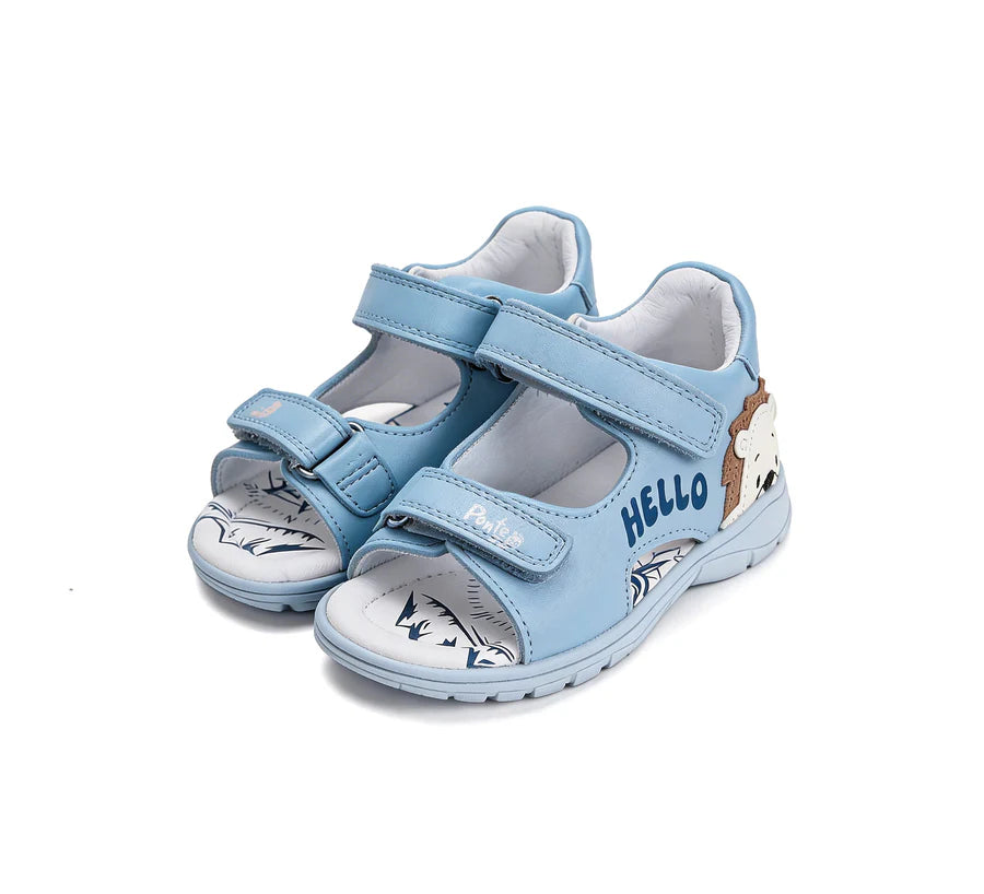 ponte20 boy supinated sandals (da05-6-1451) sandals uk side view highlighting sole flexibility and shape