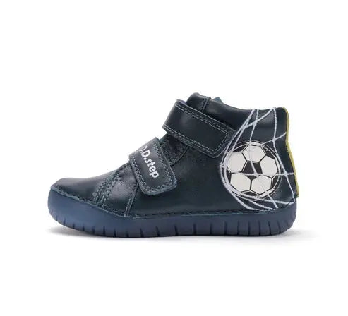 d.d.step boy leather shoes (a050-52497m) shoes uk main view showing overall design for toddlers