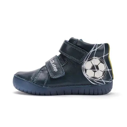 d.d.step boy leather shoes (a050-52497m) shoes uk main view showing overall design for toddlers