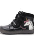 d.d.step unicorn barefoot leather glow in the dark shoes (a063-52815b) shoes uk main view showing overall design for toddlers
