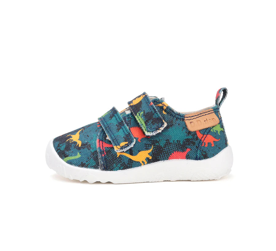 d.d.step boys barefoot/ water-repellence/canvas (c086-52562a) shoes uk main view showing overall design for toddlers