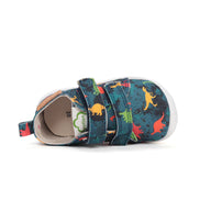 d.d.step boys barefoot/ water-repellence/canvas (c086-52562a) shoes uk side view highlighting sole flexibility and shape