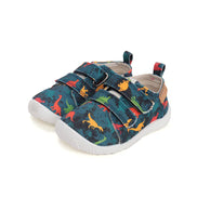 d.d.step boys barefoot/ water-repellence/canvas (c086-52562a) shoes uk close up of material and stitching details