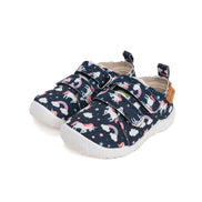 d.d.step girls barefoot/ water-repellence/canvas (c086-52832) shoes uk close up of material and stitching details