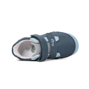 ponte20 boy supinated leather shoes (da03-6-1716a) shoes uk side view highlighting sole flexibility and shape