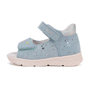 ponte20 girl supinated sandals (da05-5-1711b) sandals uk close up of material and stitching details