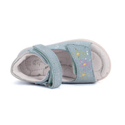ponte20 girl supinated sandals (da05-5-1711b) sandals uk side view highlighting sole flexibility and shape