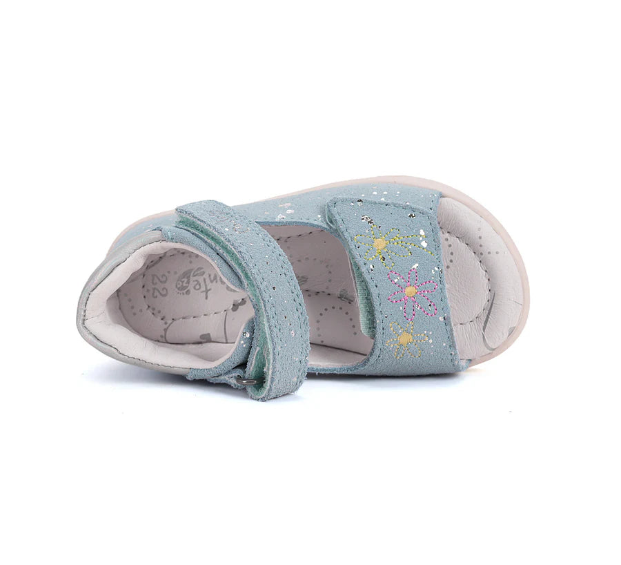 ponte20 girl supinated sandals (da05-5-1711b) sandals uk side view highlighting sole flexibility and shape