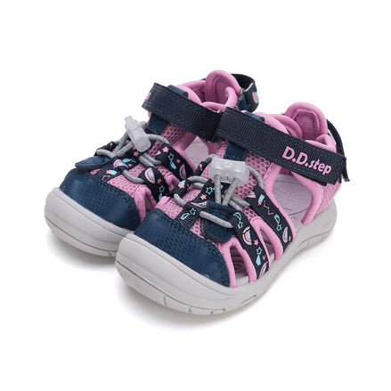 d.d.step girl quick dry sandals (g065-51748d) sandals uk main view showing overall design for toddlers