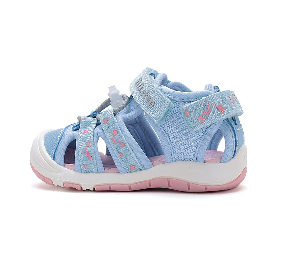 d.d.step girls' quick dry sandals (g065-51748e) sandals uk side view highlighting sole flexibility and shape