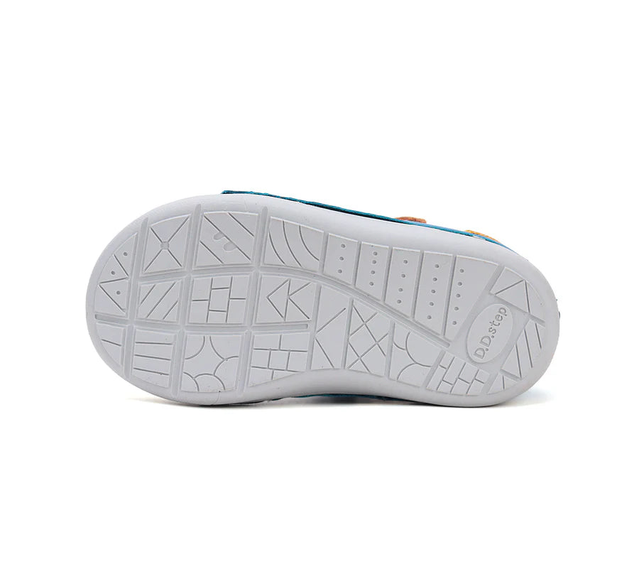 d.d.step boy leather open shoes (h066-51978b) shoes uk product image showing details