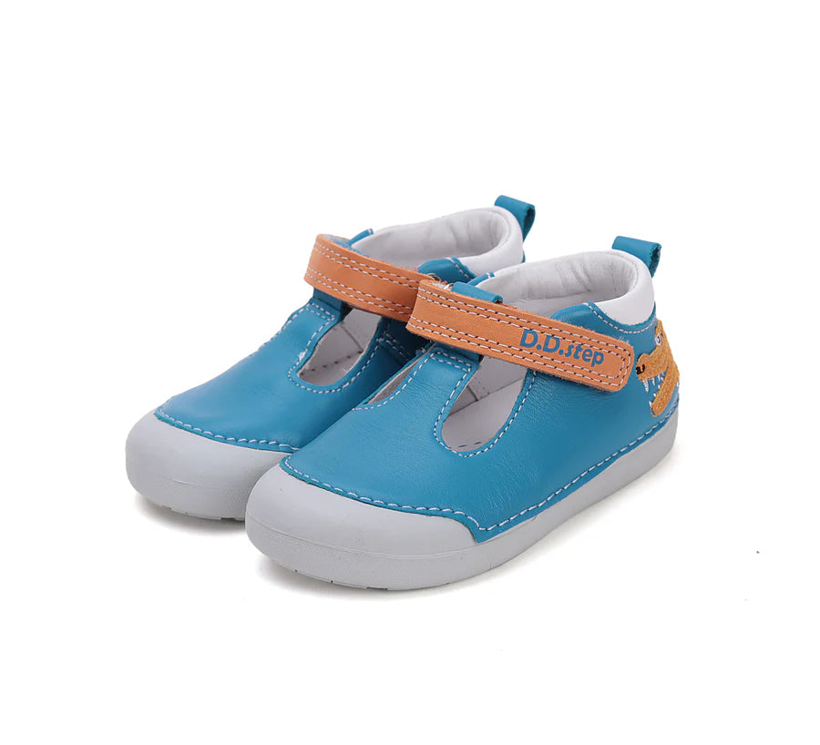 d.d.step boy leather open shoes (h066-51978b) shoes uk product image showing details
