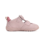 d.d.step girl barefoot open shoes (h077-61288c) shoes uk close up of material and stitching details