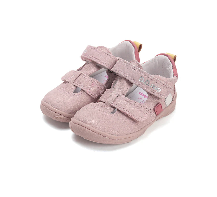 d.d.step girl barefoot open shoes (h077-61288c) shoes uk side view highlighting sole flexibility and shape