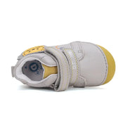 d.d.step little boy first step shoes (s015-51897a) shoes uk close up of material and stitching details