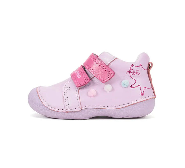 d.d.step little girl first step shoes (s015-61267) shoes uk main view showing overall design for toddlers