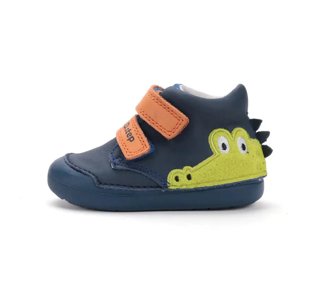 d.d.step first step leather boy shoes (s066-52509a) shoes uk main view showing overall design for toddlers