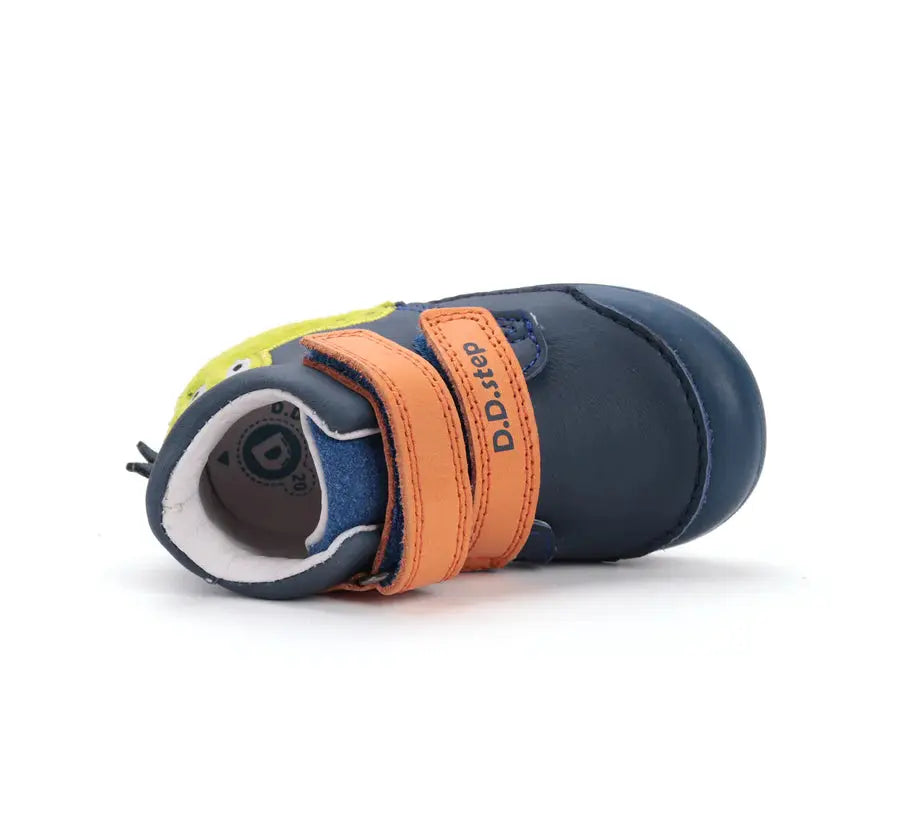 D.D.Step Leather Crocodile Boy Shoes Up