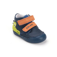 d.d.step first step leather boy shoes (s066-52509a) shoes uk product image showing details