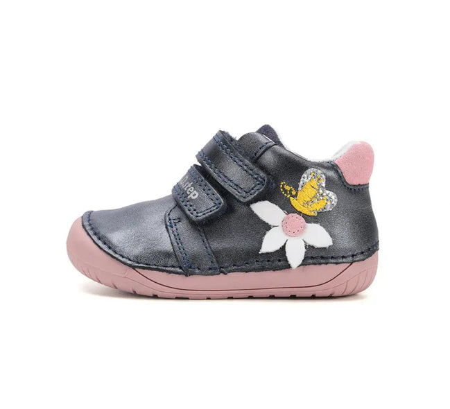 d.d.step girl barefoot shoes (s070-52656a) shoes uk main view showing overall design for toddlers