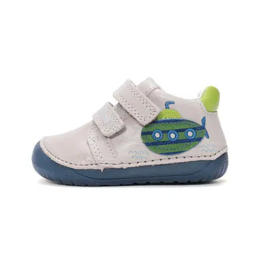 d.d.step leather barefoot boy shoes (s070-61420a) shoes uk main view showing overall design for toddlers