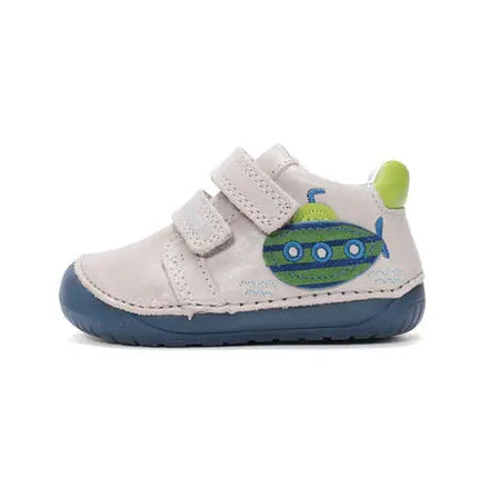 d.d.step leather barefoot boy shoes (s070-61420a) shoes uk main view showing overall design for toddlers