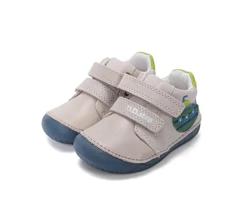 d.d.step leather barefoot boy shoes (s070-61420a) shoes uk product image showing details