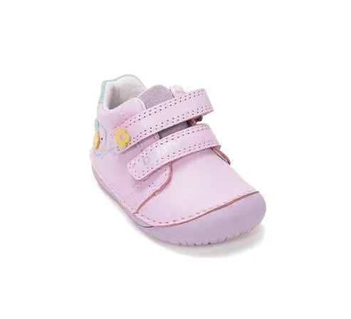 d.d.step bird girl barefoot leather shoes (s070-61646a) shoes uk product image showing details