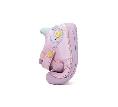 d.d.step bird girl barefoot leather shoes (s070-61646a) shoes uk product image showing details