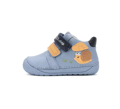 d.d.step boy barefoot shoes (s070-61995a) shoes uk side view highlighting sole flexibility and shape