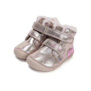 d.d.step little girl barefoot padded ankle boots (w070-52624a) boots uk product image showing details