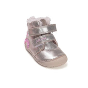 d.d.step little girl barefoot padded ankle boots (w070-52624a) boots uk product image showing details