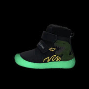 d.d.step boy barefoot winter shoes shoes uk side view highlighting sole flexibility and shape
