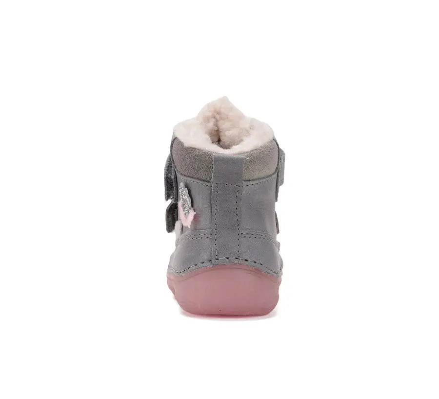 d.d.step little girl padded ankle boots (w082-52314b) boots uk product image showing details