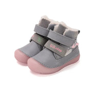 d.d.step little girl padded ankle boots (w082-52314b) boots uk product image showing details